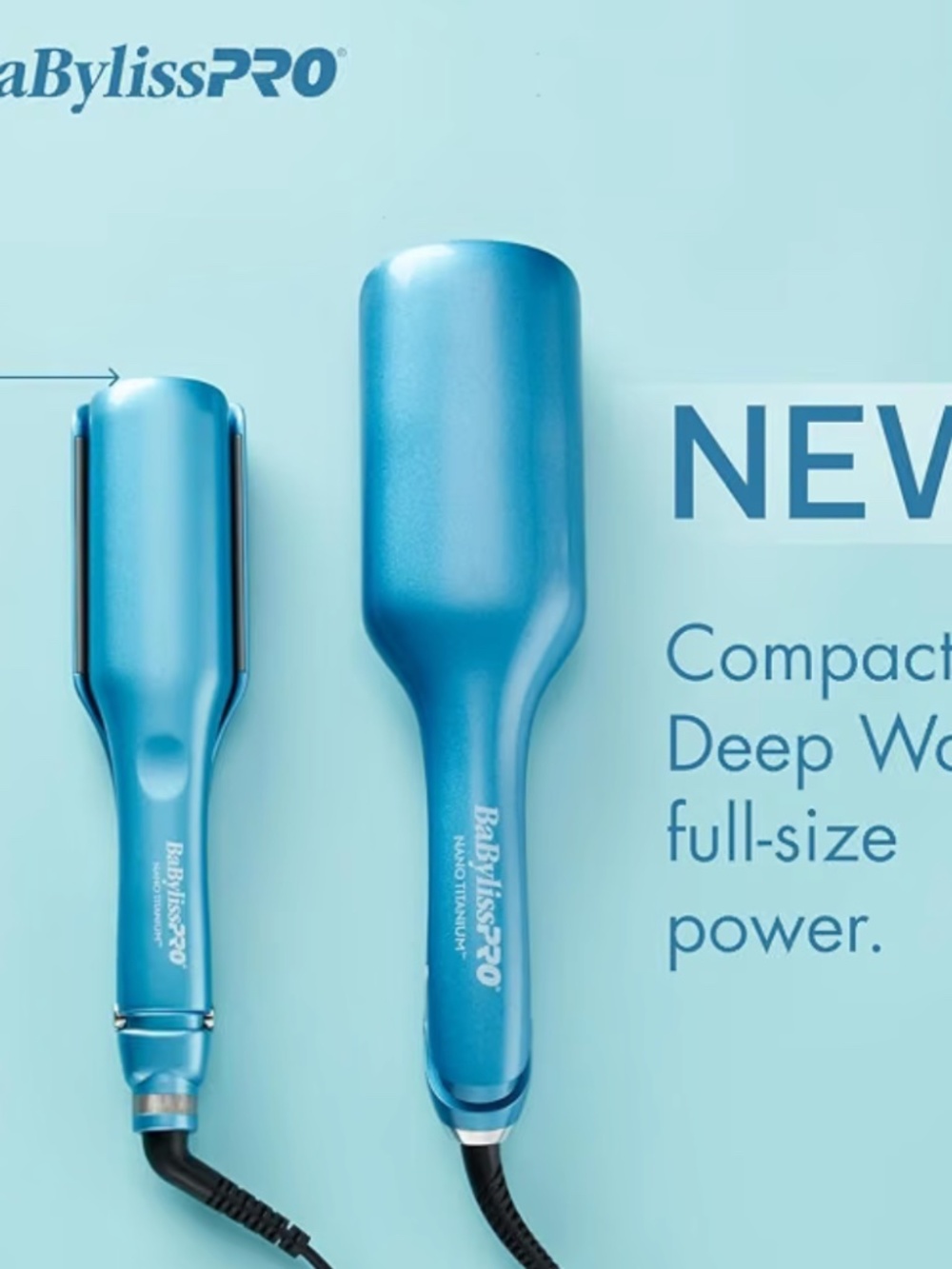 BaBylissPRO Nano Titanium Compact Ionic Deep Waver Curler